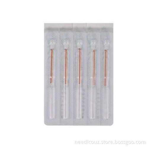 Copper handle Disposable Acupuncture Needles without guide